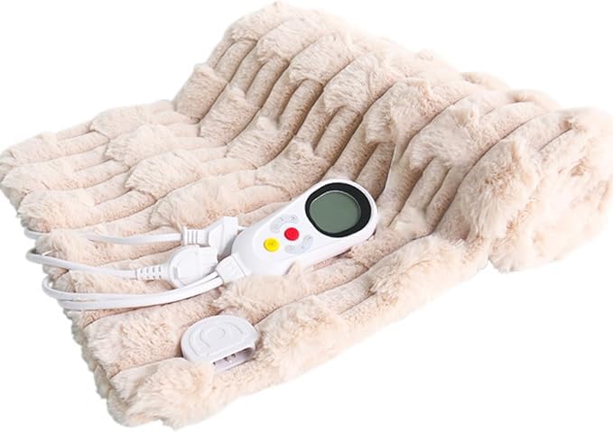 KANIYA電気毛布(60x80)電気マット 六段階温度調節ダニ除去機能付きPSE認証済(カーキ)