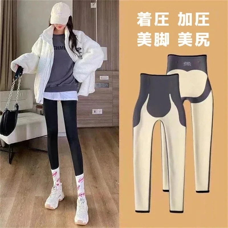 【1つ買うと1つ無料】【メガ割 】【福袋】スキニー 伸縮性 美脚 スポーツパッツ 美脚 美尻 ハイウエスト 着圧 加圧 骨盤サポート化粧ポーチ-大容量