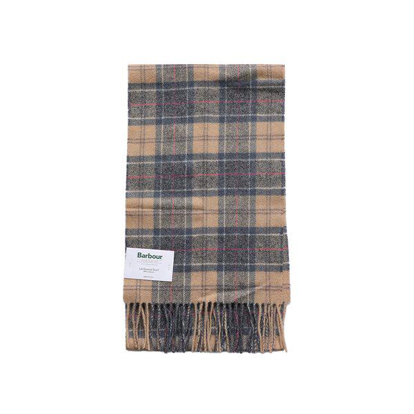 BARBOUR USC0001 TN31 タータンチェックフリンジマフラー