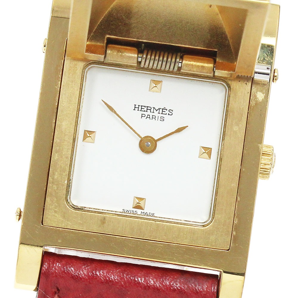 エルメス HERMES メドール クォーツ レディース _912048【中古】