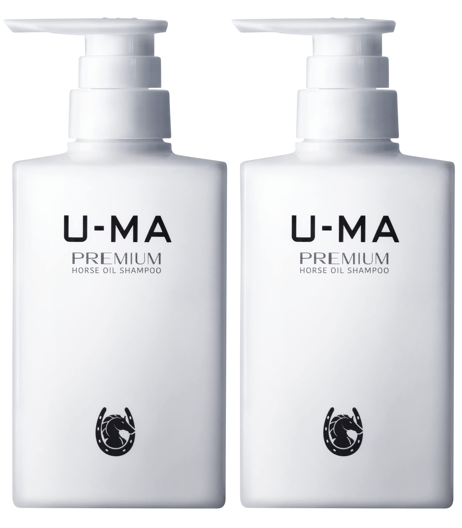 U-MA ウーマシャンプープレミアム【医薬部外品】薬用 スカルプケア エイジングケア アミノ酸 馬油 植物オイル ノンシリコン 日本製300ml (2本)