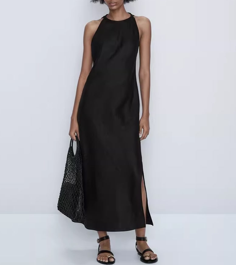 ワンピース デート モテアイテム ロングワンピース ノースリーブ コットン 大人可愛い きれいめ 上品 おしゃれ かっこいい 大人可愛い ラブリー キュート ガーリー クール モード系 セクシー