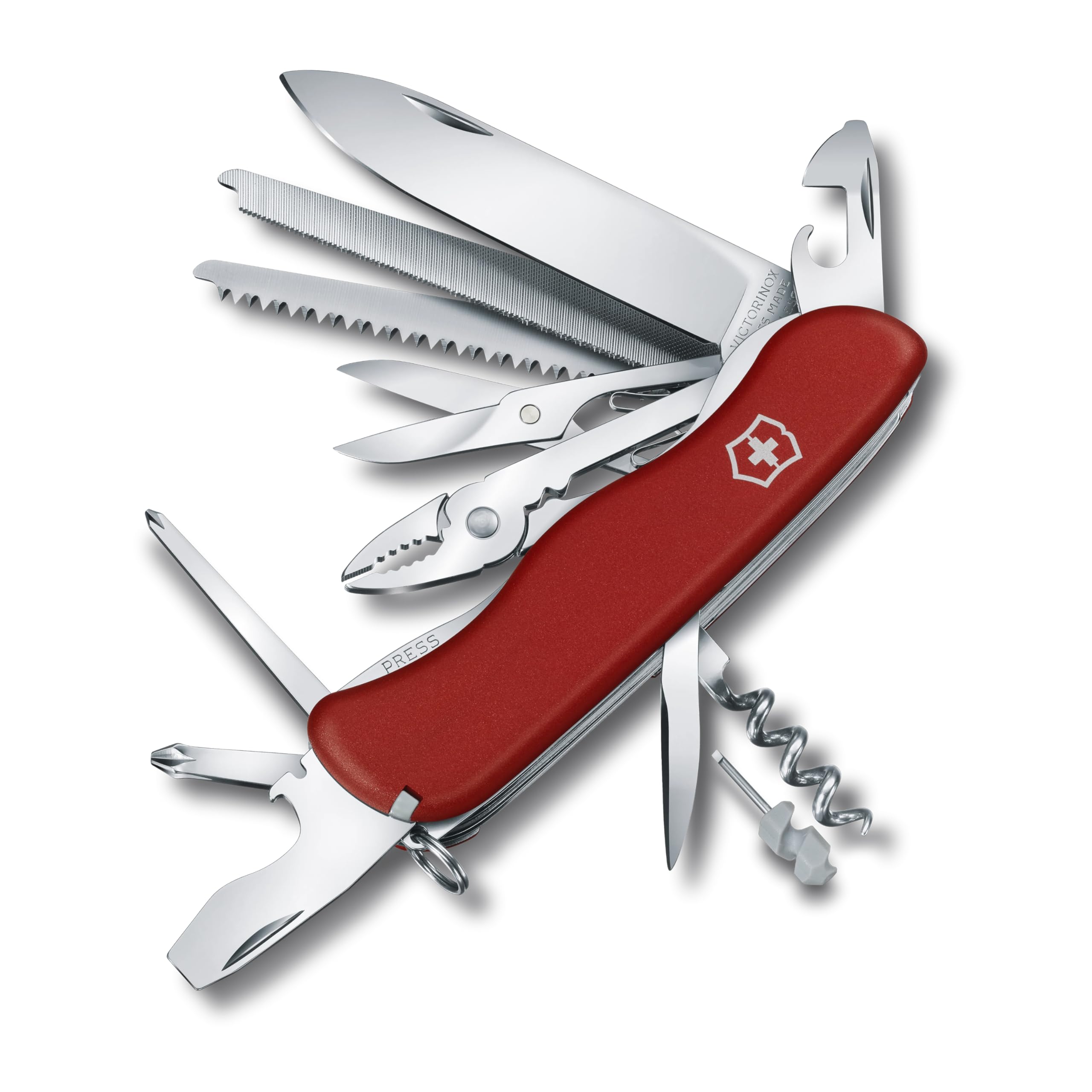 VICTORINOX(ビクトリノックス) ワークチャンプ 全2種 スイス・アーミーナイフ 多機能 ナイフ アウトドア キャンプ プライヤー 金属やすり付き金属のこぎり搭載 スイス製マルチツール 【国内
