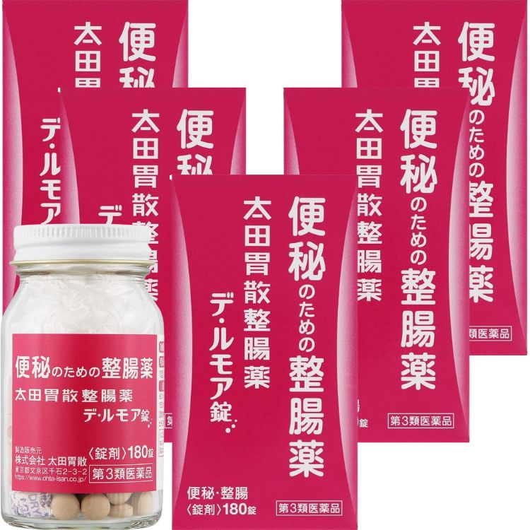 第3類医薬品 5個セット 太田胃散 整腸デ・ルモア錠 180錠 便秘 整腸薬