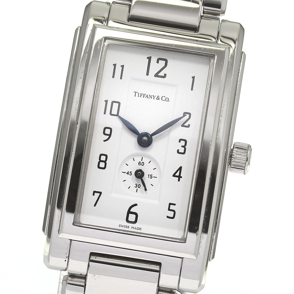 ティファニー TIFFANY&Co. グランド レクタンギュラー スモールセコンド クォーツ メンズ _824986【中古】