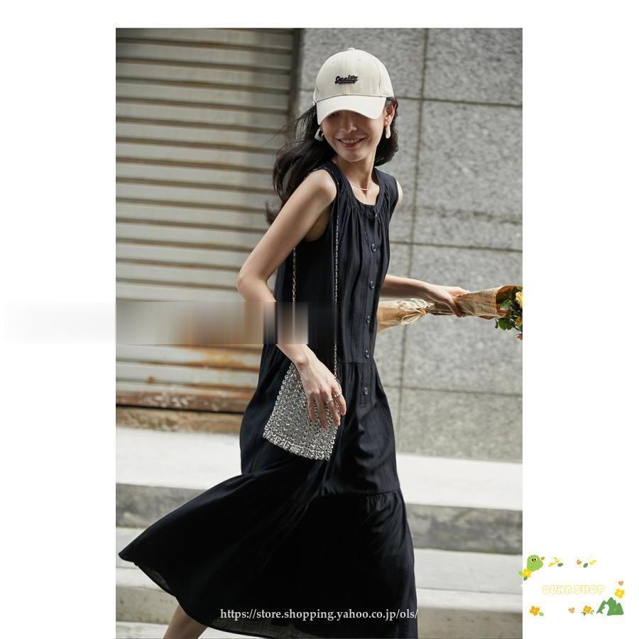 ワンピース 夏 レディース ギャザー ワンピース ノースリーブ マーメイド ワンピース ロング丈 ワンピース 大きいサイズ 秋 夏 ワンピー