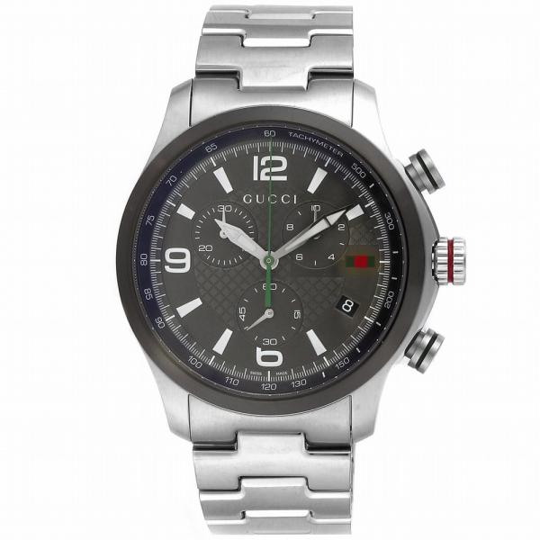 G-Timeless YA126238 腕時計 メンズ グレー クロノグラフ クオーツ アナログ