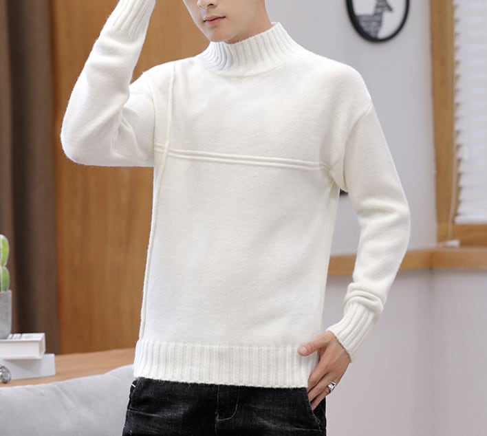 トップス 上着 人気 おすすめ おしゃれ お洒落 安い プチプラ ニット セーター 長袖 ロング ハイネック プルオーバー 無地 可愛い かわいい かっこいい カジュアル 大人 上品