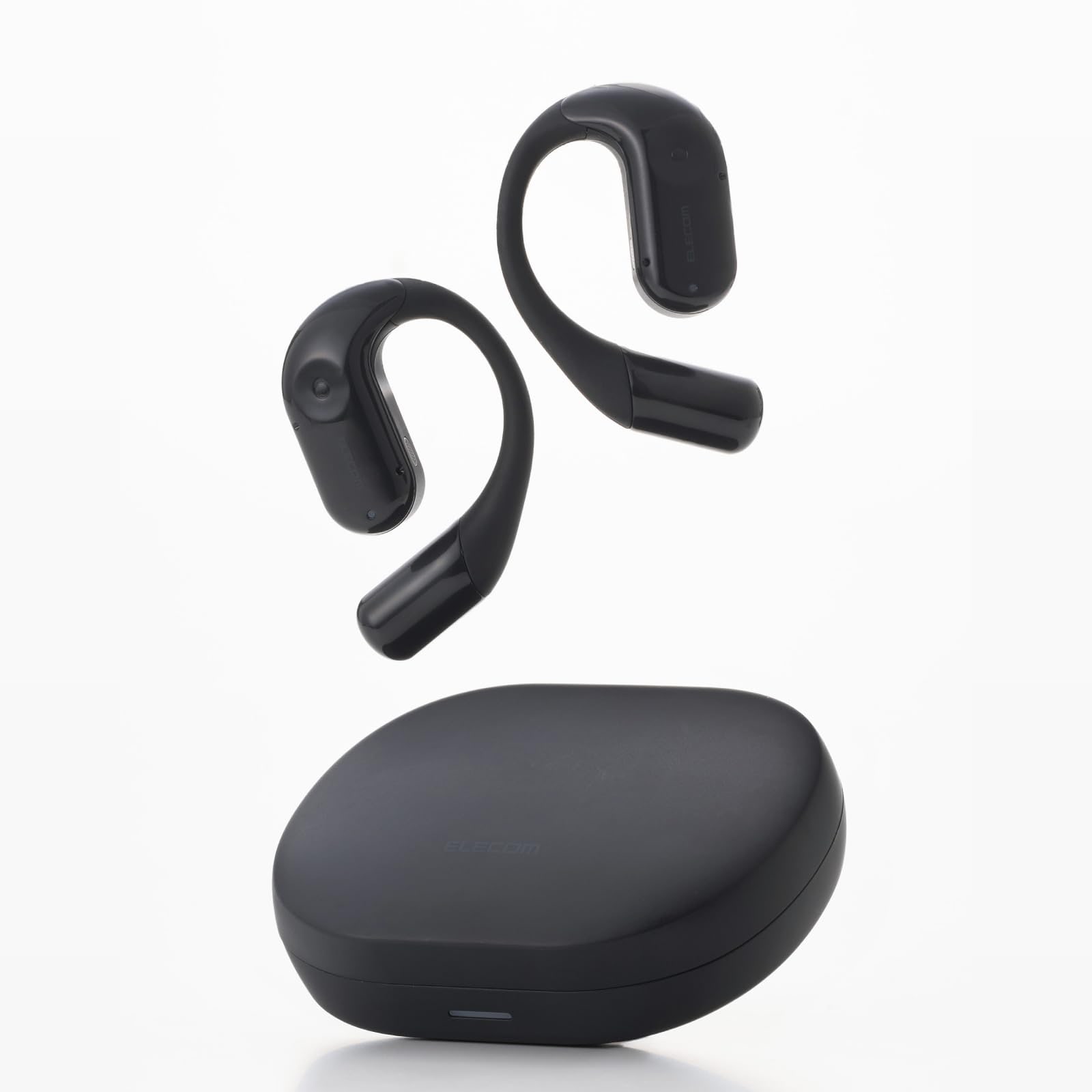 【全国送料無料】 エレコム オープンイヤー イヤホン Bluetooth 5.4 ワイヤレス ヘッドホン 耳を塞がない 耳掛け式 マイク内蔵 最大7時間再生 IPX5の防水設計 タッチセンサー コスモ