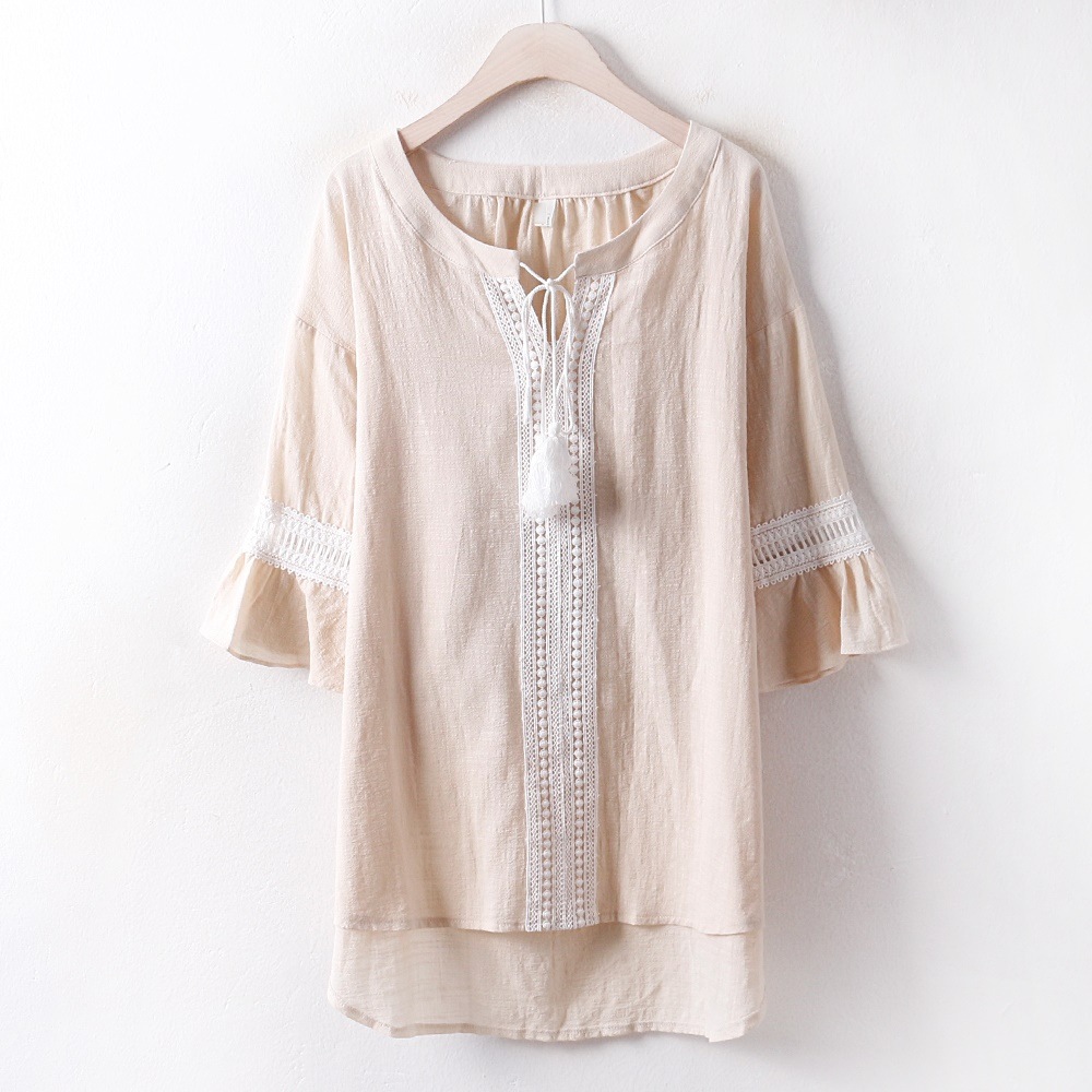服韓国服ファッション大きいサイズタッセルタッセルブラウスPE2793M807 real bigsize korea fashion