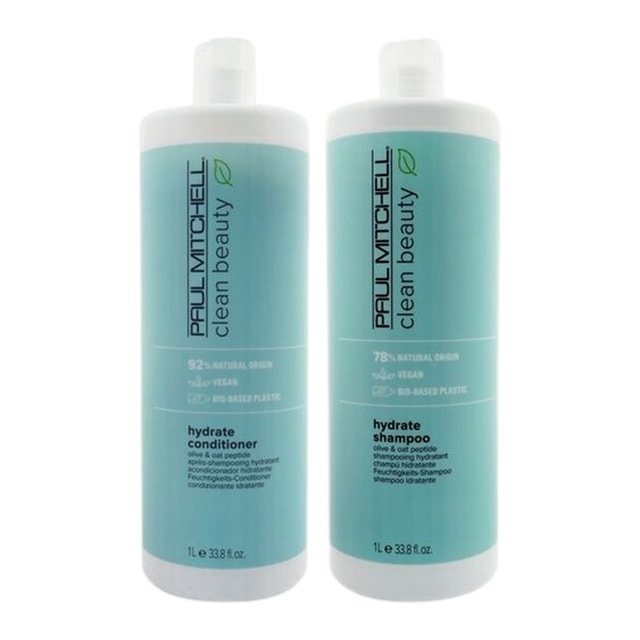 ポールミッチェル クリーン ビューティー ハイドレイト シャンプー と クリーン ビューティー ハイドレイト コンディショナー のセット 1000ml(サロンサイズ）x2 25,757円