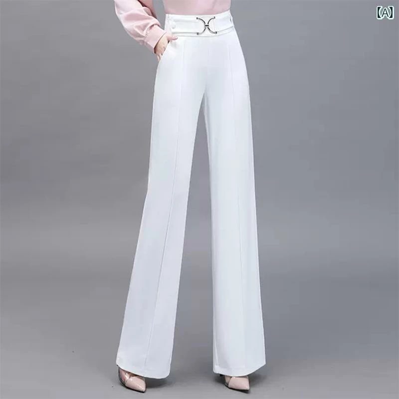 レディース パンツ ストレート 夏 ロング ワイドレッグス スリム 大きめサイズ ハイウエスト シンプル きれいめ スタイリッシュ エレガント 黒 白