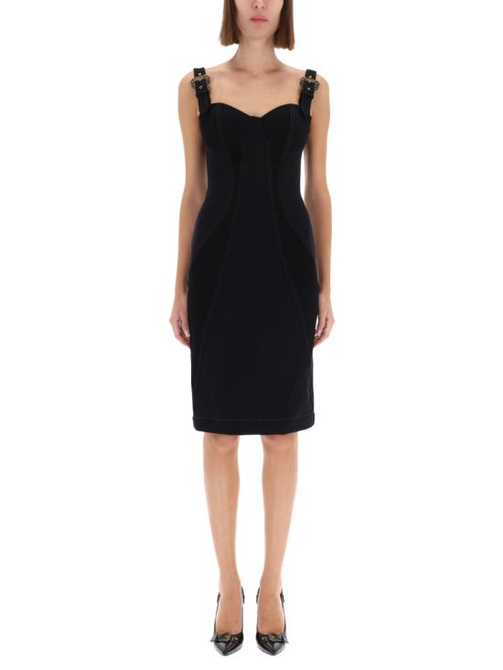 VERSACE Women Dresses 79HAO94M DT037909 BLACK