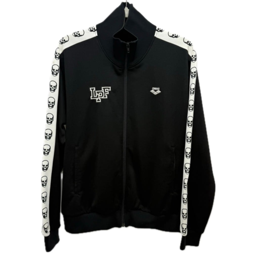 Lucien Pellat-Finet ルシアンペラフィネ ジャージ スカル サイドステッチ アパレル セットアップ ジップアップ ポリエステル ブラック