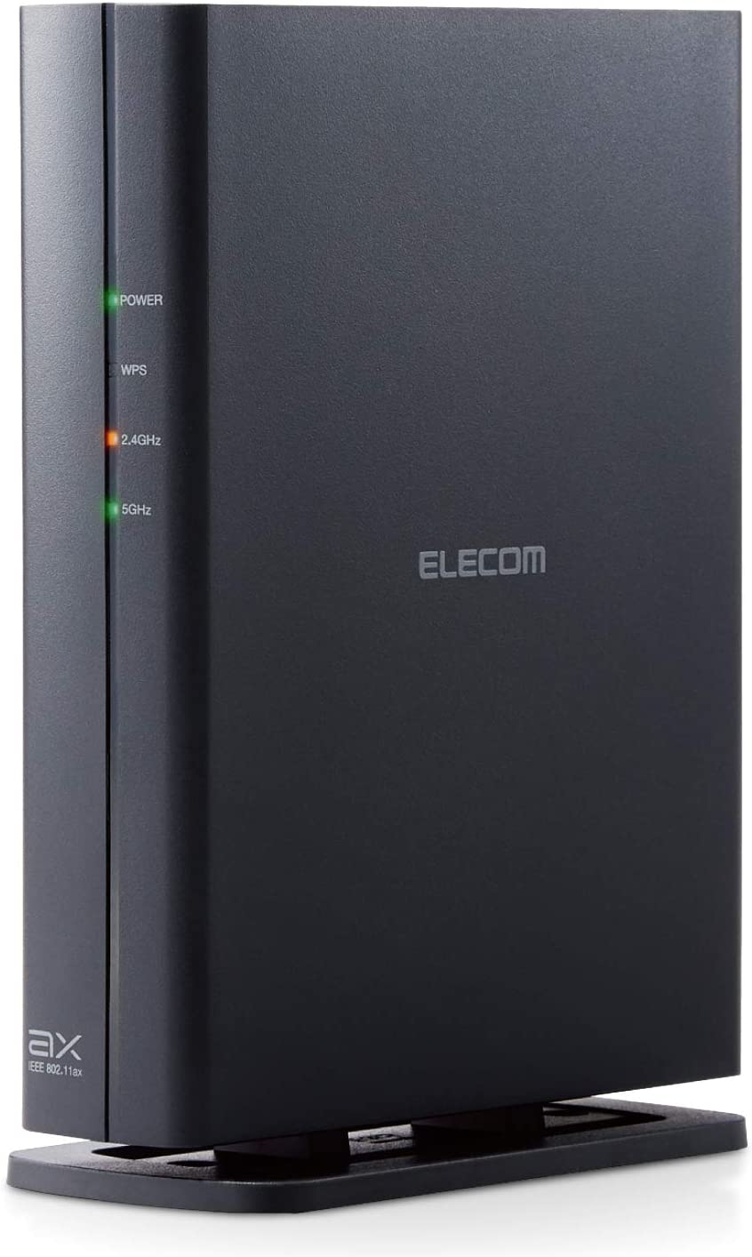エレコム Wi-Fi6 無線LANルーター 11ax 1201+574Mbps IPv6(IPoE)対応 DXアンテナ監修内蔵アンテナ搭載 セキュリティーWi-Fi搭載 WRC-X1800GSA-B