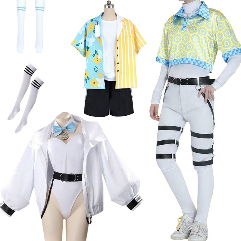にじさんじ 緋八マナ コスプレ衣装 ウィッグ 追加可 ひばちまな 新衣装 バニーガー 海の家 コスプレ服 可愛い ハロウィン 文化祭 緋八 マナ 海の家 コスプレ衣装 イベント 仮装 イベント