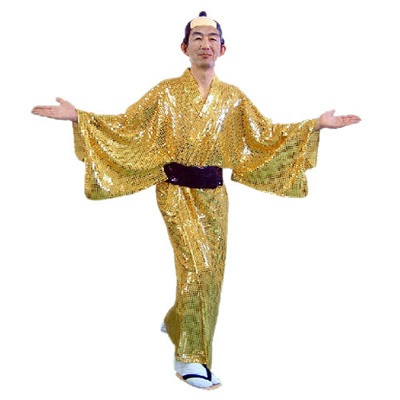 コスプレ 仮装 スパーク着流し 【 大人用 余興 コスチューム 時代劇 男性用 パーティーグッズ 和風 ハロウィン メンズ 衣装 】 12,324円