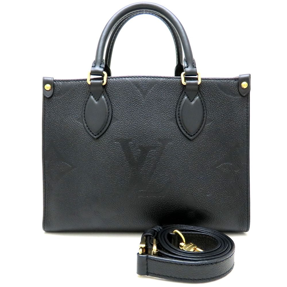 モノグラム アンプラント オンザゴーPM M45653 ハンドバッグ 2Way ノワール/352502【中古】