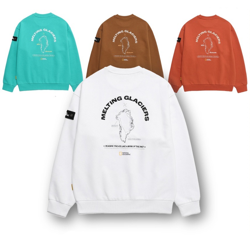 GLACIER GRAPHIC SEMI-OVERFIT SWEATSHIRT (N243USW950)