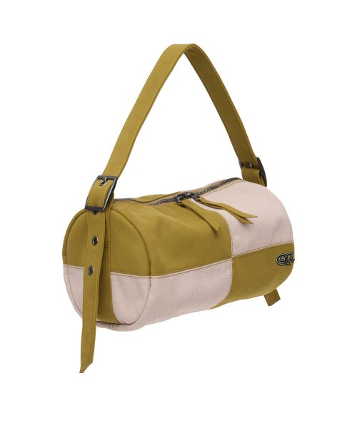 Color Block Mini Duffle Bag Pink/Camel