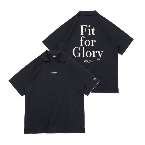 ニューエラ（NEW ERA） ゴルフ 半袖 シアサッカー ポロシャツ Skipper Polo ネイビー 14109032