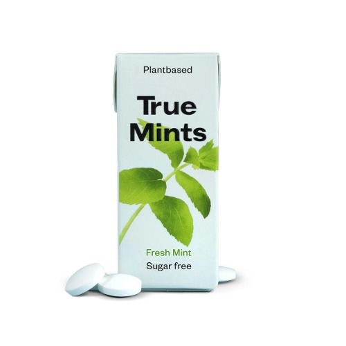 トゥルーミントフレッシュ13g x 18個 簡単なおいしい無糖ミントビーガンキャンディキャンディスナックキャンプ