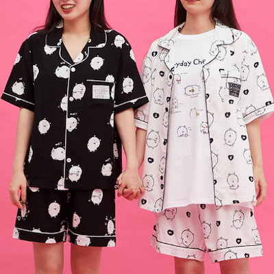 【SPAO】25SS 自分ツッコミくま 半袖パジャマ 男女兼用 S〜XL org.jpg