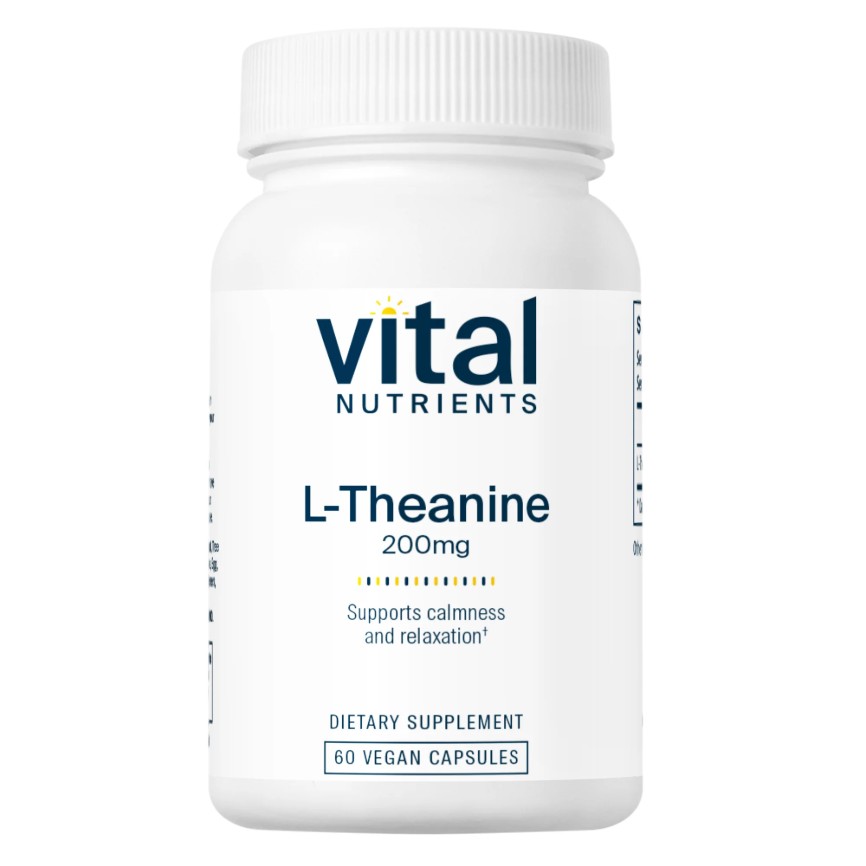 Vital Nutrients L-Theanine 200 mg 60 Vegan capsules