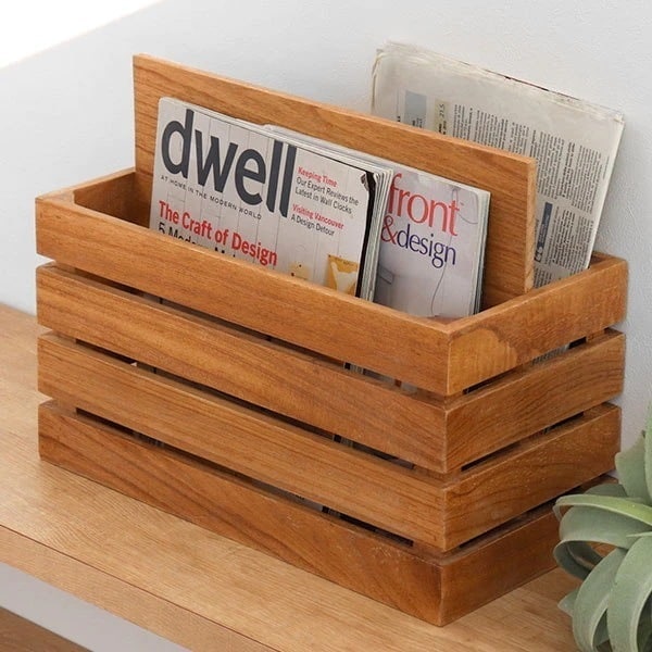 小物収納 樹の収納 幅40奥行き20高さ30cm （ 送料無料 マガジンラック 雑誌 新聞 収納ボッ