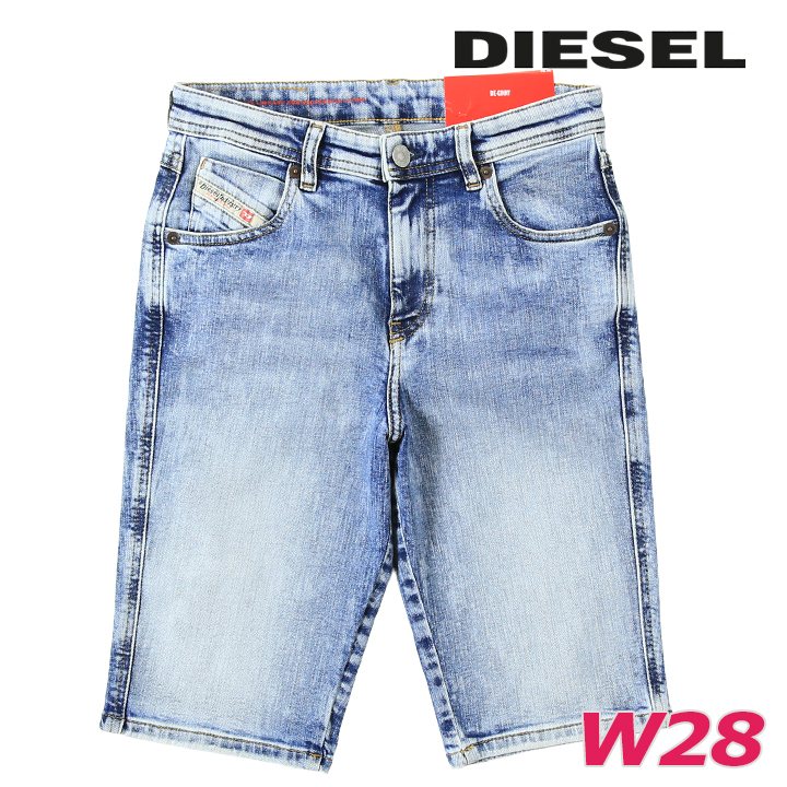 デニムショートパンツ ハーフパンツ レディース DE-GINNY ヴィンテージウォッシュ加工 スリムフィット die-l-p-f8-6cm