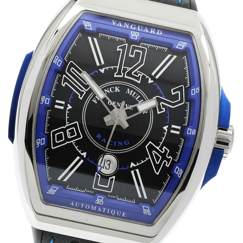フランクミュラー FRANCK MULLER V45SCDTRCG ヴァンガード レーシング デイト 自動巻き メンズ 極美品 箱・保証書付き_902984【中古】
