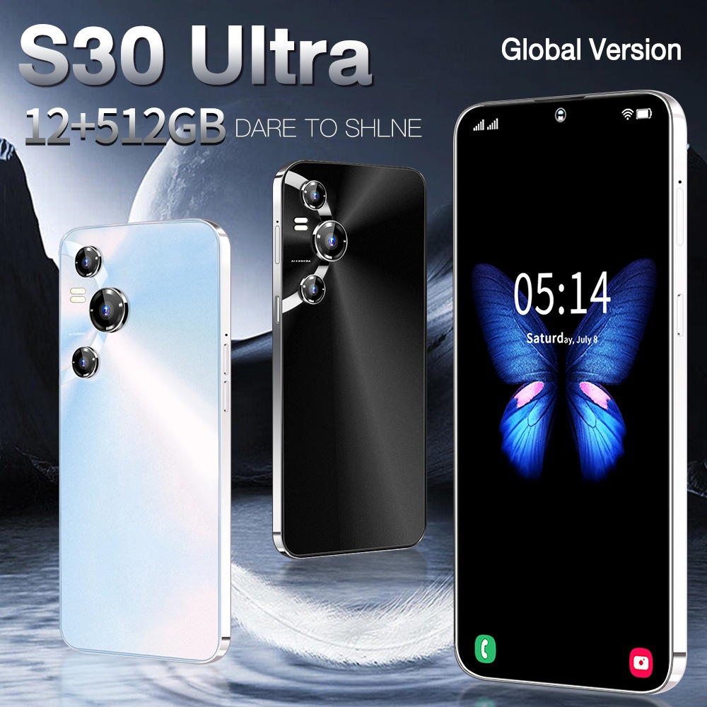 スマホ 本体 S30Ultra Android13 スマートフォン 7.3インチ 12+256GB 10000mAh 108MP デュアルカメラ コスパ最高 新品 2025