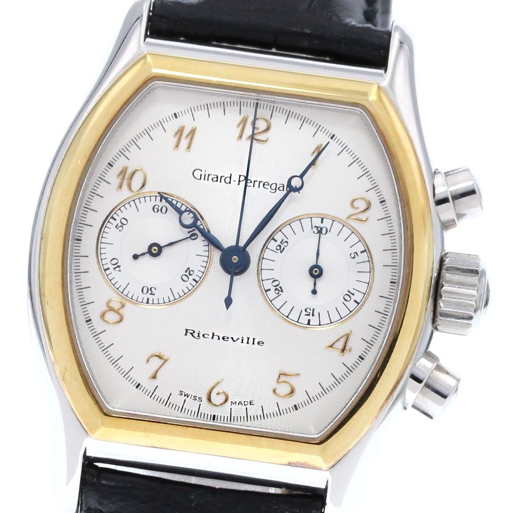 ジラール・ペルゴ GIRARD PERREGAUX 2710 リシュビル クロノグラフ 手巻き メンズ _842513【中古】