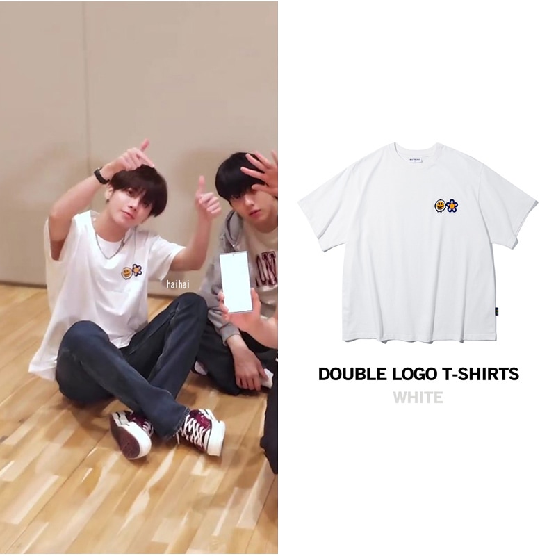 [TXT テヒョン着用] Double logo T-shirt White 5,782円