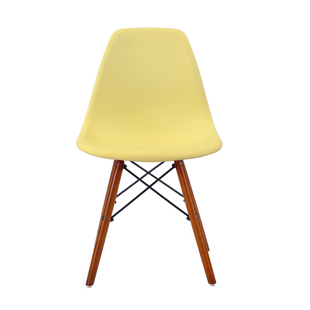 【国内出荷-送.料.無.料】【2脚セット】【マスタード座面＆ブラウン脚】イームズチェアリプロダクトダイニングチェアDSWeamesダイニングチェアーイームズ椅子イームズチェアイームズチェアーDSWチェ