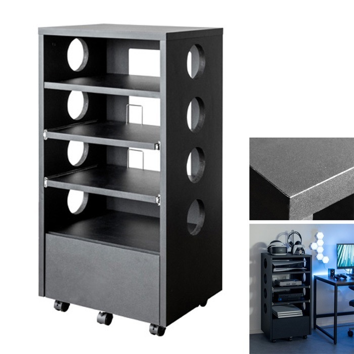 ゲーム機ラック REGABO レガボ GRK-002-BK ブラック PS5対応