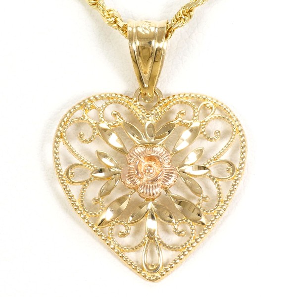 14K YGPG ネックレス 総重量約4.2g 約41cm ジュエリー 中古