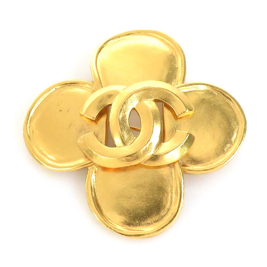シャネル CHANEL ブローチ ココマーク メタル ゴールド レディース e61165n