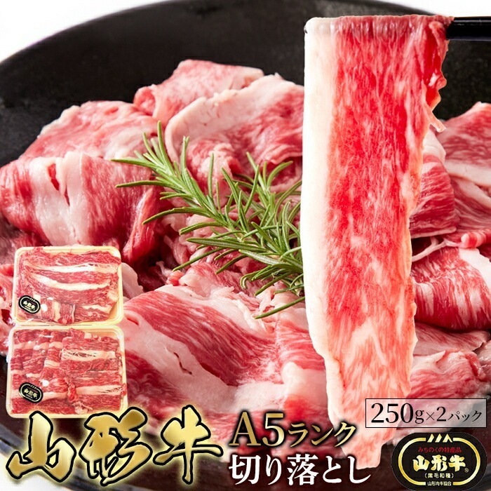 山形牛 A5ランク 切り落とし 500g 脂質が魅力の山形牛 牛肉 山形県産 国産 和牛 肉 お肉 切落し 小分け 冷凍 NK00000145