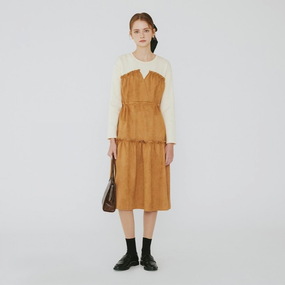 （フォレスト）カラーブロックナッピングドレス（SZAOPF1）