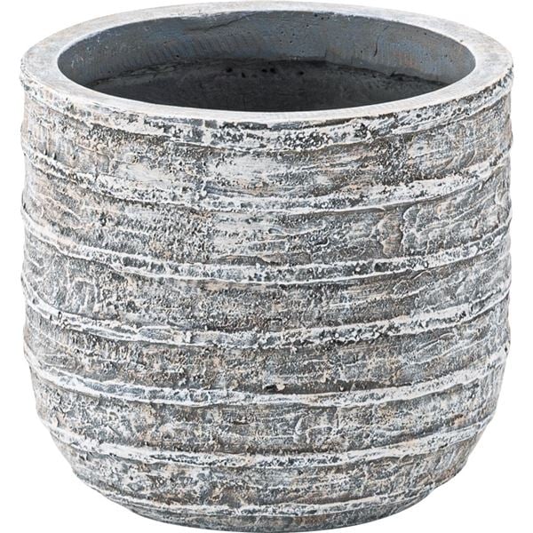 鉢カバー プランターカバー 約幅25.5x奥行25.5x高さ22cm グレー グリーンベース 完成品 リビング 店舗 インテリア家具