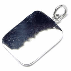 プレーン ドッグタグ Sサイズ シンプル ペンダントトップ 定番 シルバー925 本物の銀 首飾り アクセサリー ネックレス パーツ チャーム 男性 女性 プレゼント stt00-st-0055