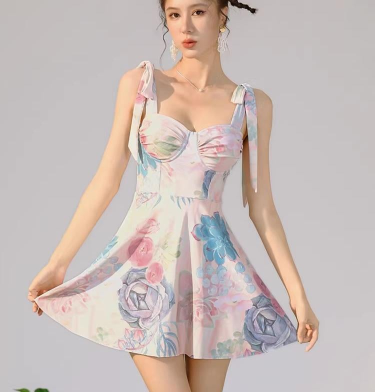 ワンピース 水着 ヴィトル 女性らしい 魅惑的 ワイヤー入り プッシュアップ スカート スリム ビキニ 温泉 リゾート レディース スイムウェア 海 プール レジャー 海水浴 夏