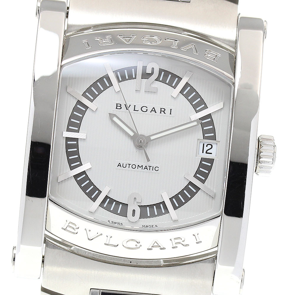 ブルガリ BVLGARI AA44S アショーマ デイト 自動巻き メンズ 良品 _825740【中古】