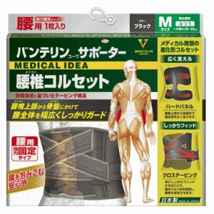 送料無料 興和 バンテリンコーワ サポーター 腰椎コルセット 大きめ L 男女兼用