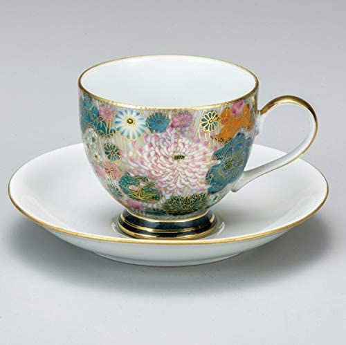 九谷焼 カップ＆ソーサー 金花詰　プレゼント　ギフト　贈答品