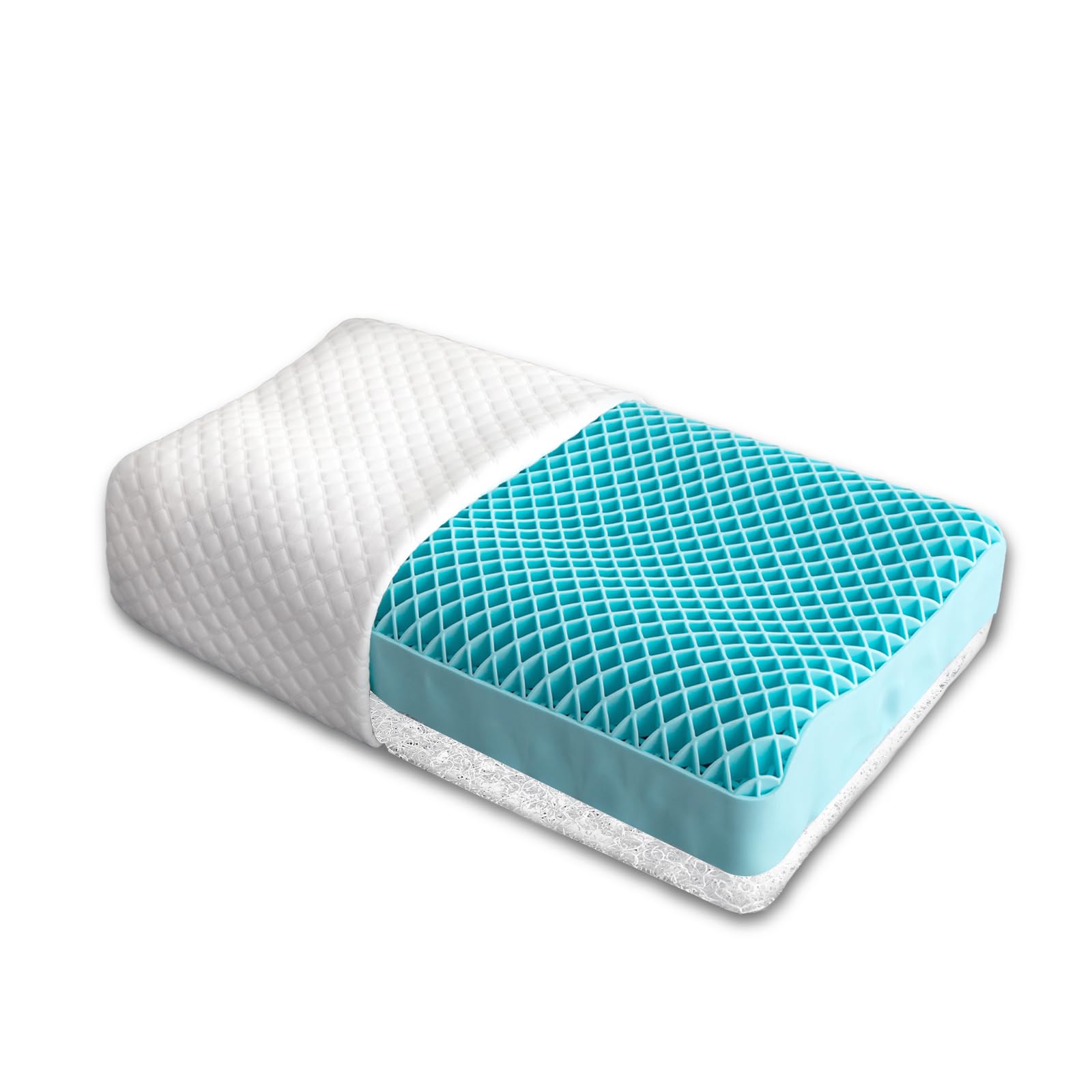 Dore 枕 首が痛くならない 人気 まくら 枕 枕 低反発枕 枕 低反発 洗える枕 快眠枕 枕 洗える 枕 高反発 枕 横向き寝 ネムゾウまくらジェル枕 6段階高さ調整可 50cm×30cm×5-1