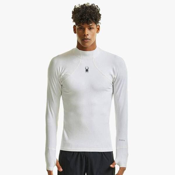 男性ランニングプロウェブハイネック長袖Tシャツ SPHFCNRL232MWHT 710341