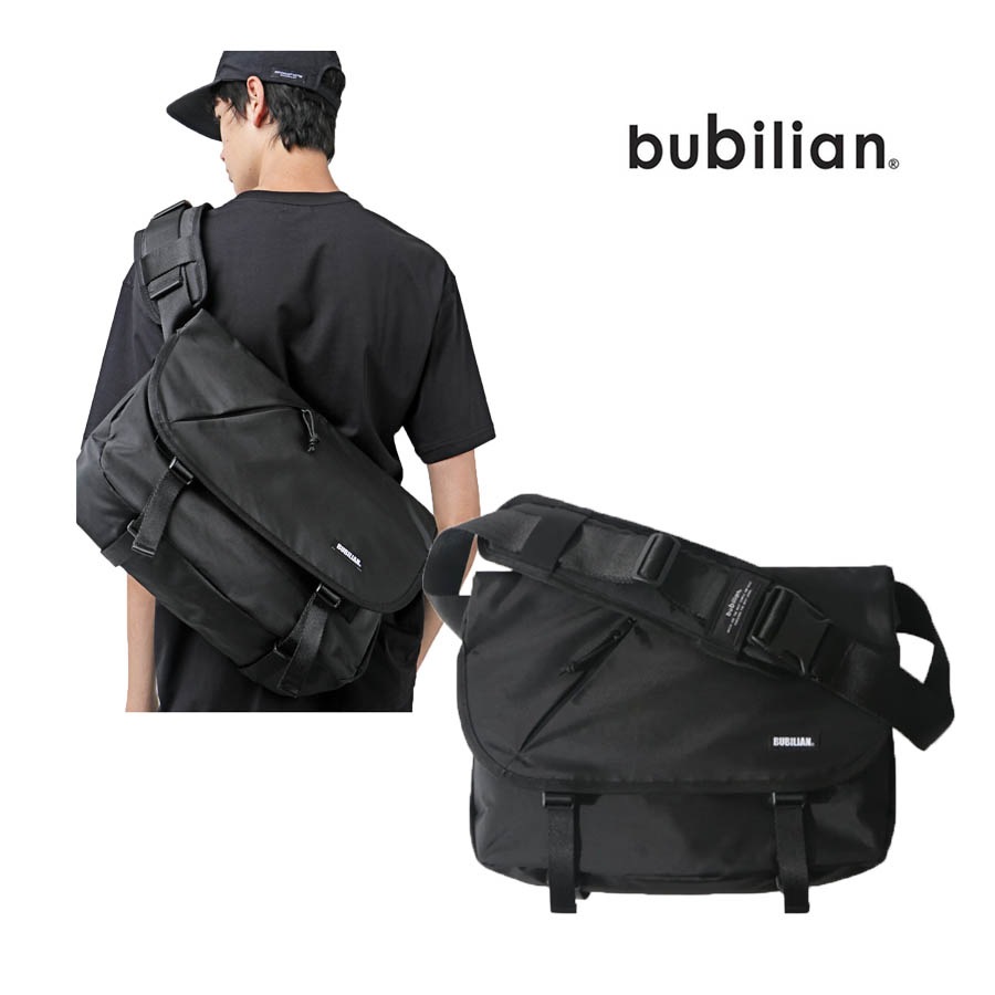 AGNES MESSENGER BAG バビリアン クロス ショルダー スクエア 斜め掛け フラップ 四角 レディース メンズ 黒 収納 たっぷり 軽い 軽量 学生 高校生 20L 黒 韓国　無地 5,026円