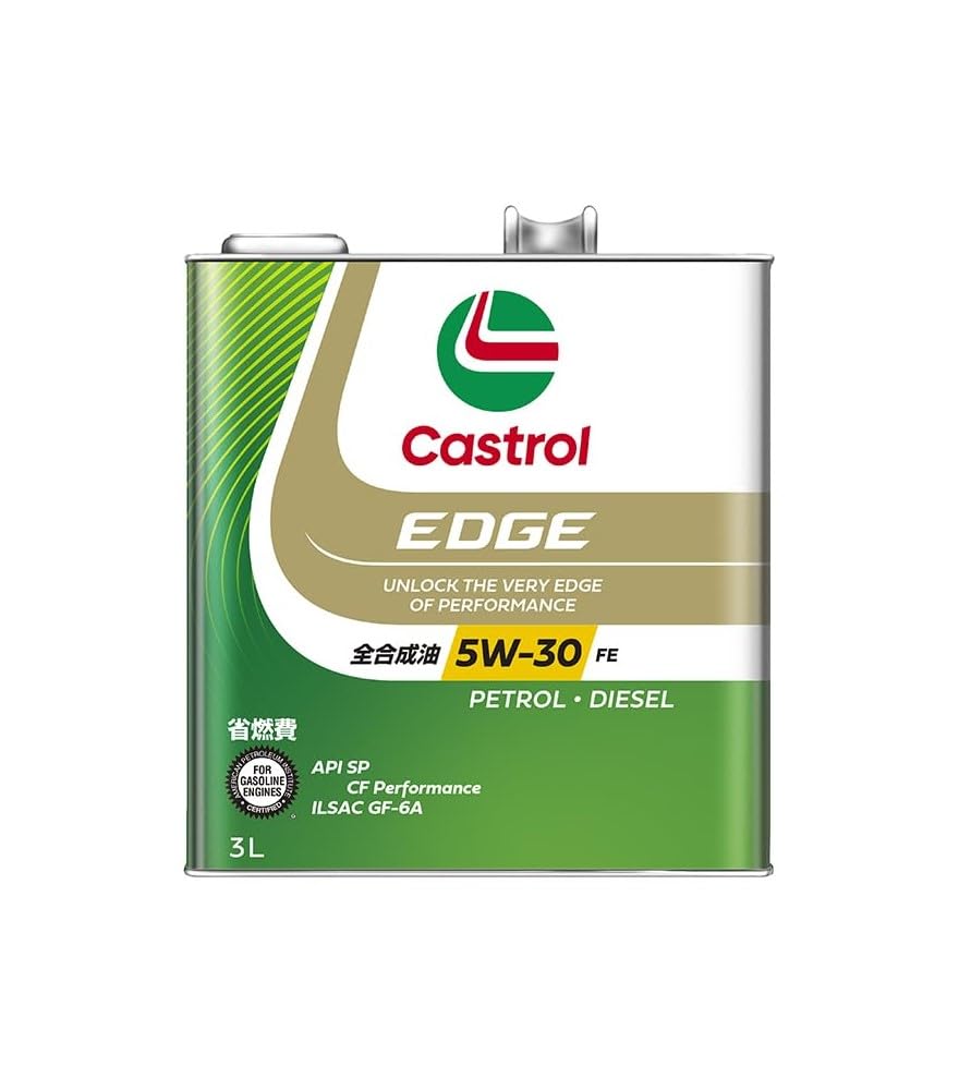 Castrol(カストロール) エンジンオイル EDGE 5W-30 API SP 3L 4輪ガソ リン/ディー ゼル車両用 全合成油